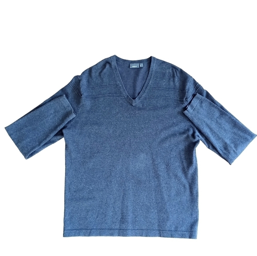 Mexx V neck gray sweater Large